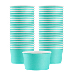 Coppetta 12 oz Round Turquoise Paper To Go Cup - 4