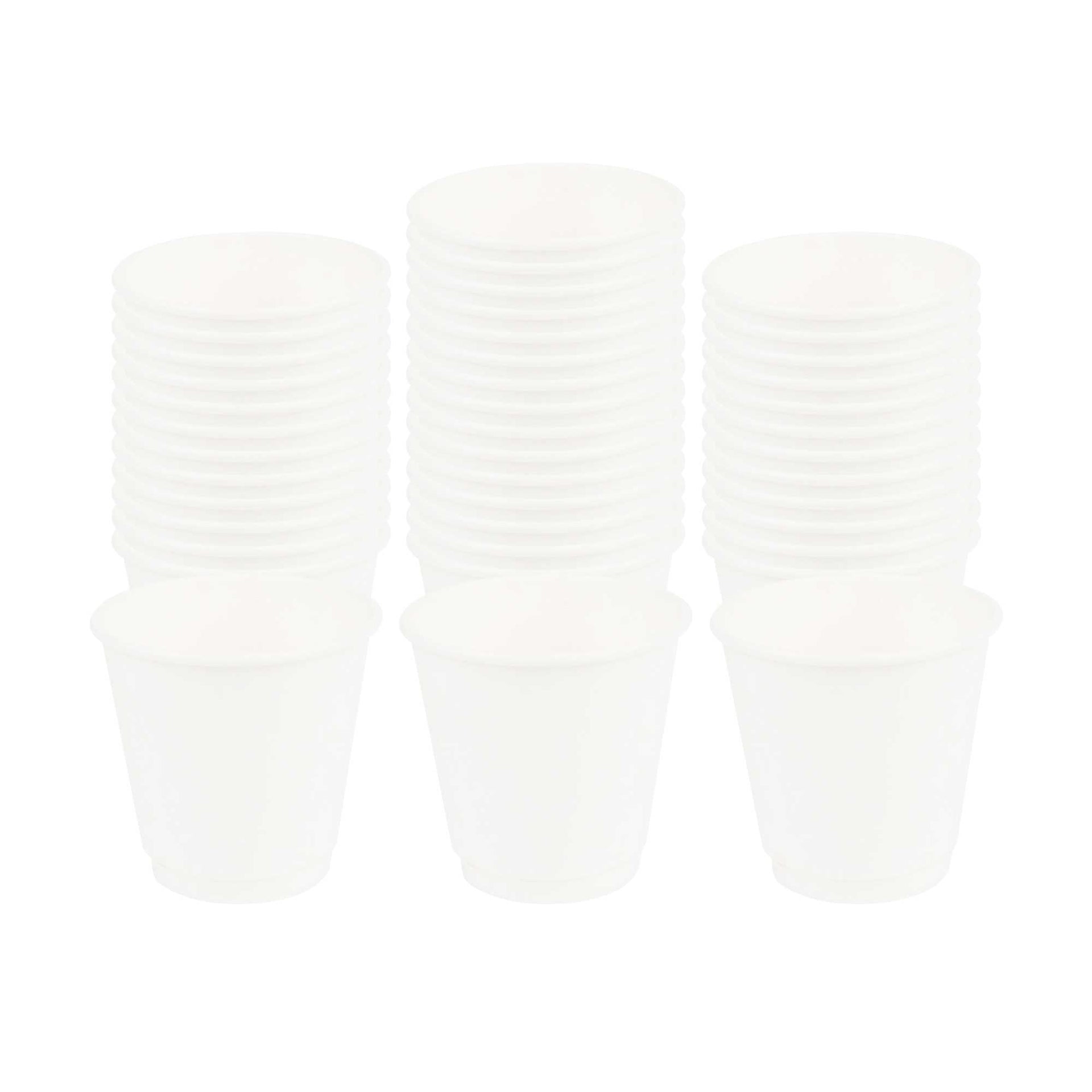 Restpresso 8 oz White Paper Coffee Cup - Double Wall - 3 1/2" x 3 1/2" x 3 1/4" - 500 count box