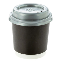 Restpresso Pewter Gray Plastic Coffee Cup Lid - Fits 4 oz - 500 count box