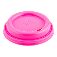 Restpresso Hot Pink Plastic Coffee Cup Lid - Fits 8, 12, 16 and 20 oz - 500 count box