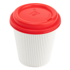Restpresso Red Plastic Coffee Cup Lid - Fits 8, 12, 16 and 20 oz - 500 count box
