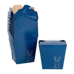 Bio Tek 26 oz Square Frenchie Paper Noodle Take Out Container - 4