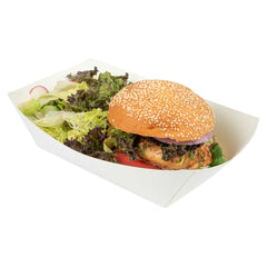 Bio Tek 2 lb White Paper #200 Food Tray / Boat - 9