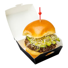 Black Paper Mini Burger Box - 2 3/4