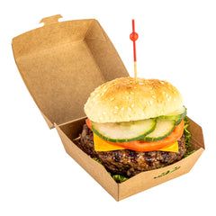 Kraft Paper Mini Burger Box - 2 3/4