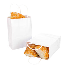 Saving Nature White Paper Medium Retail Bag - with Handles - 10