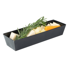 Matsuri Vision Black Paper Small Maki Sushi Container - 6 1/2