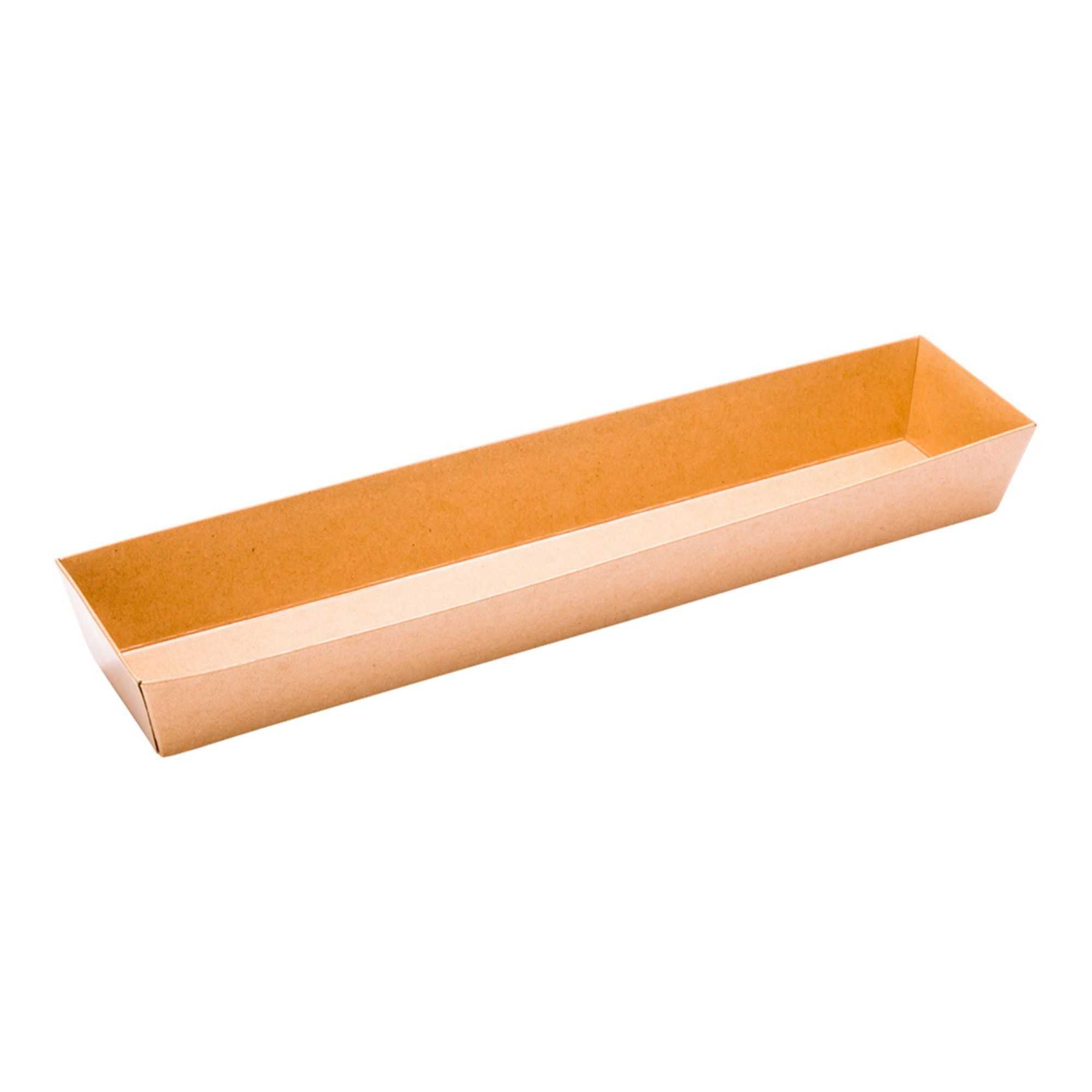 Matsuri Vision Kraft Paper Large Maki Sushi Container - 11 1/4" x 2" x 1 1/2" - 100 count box