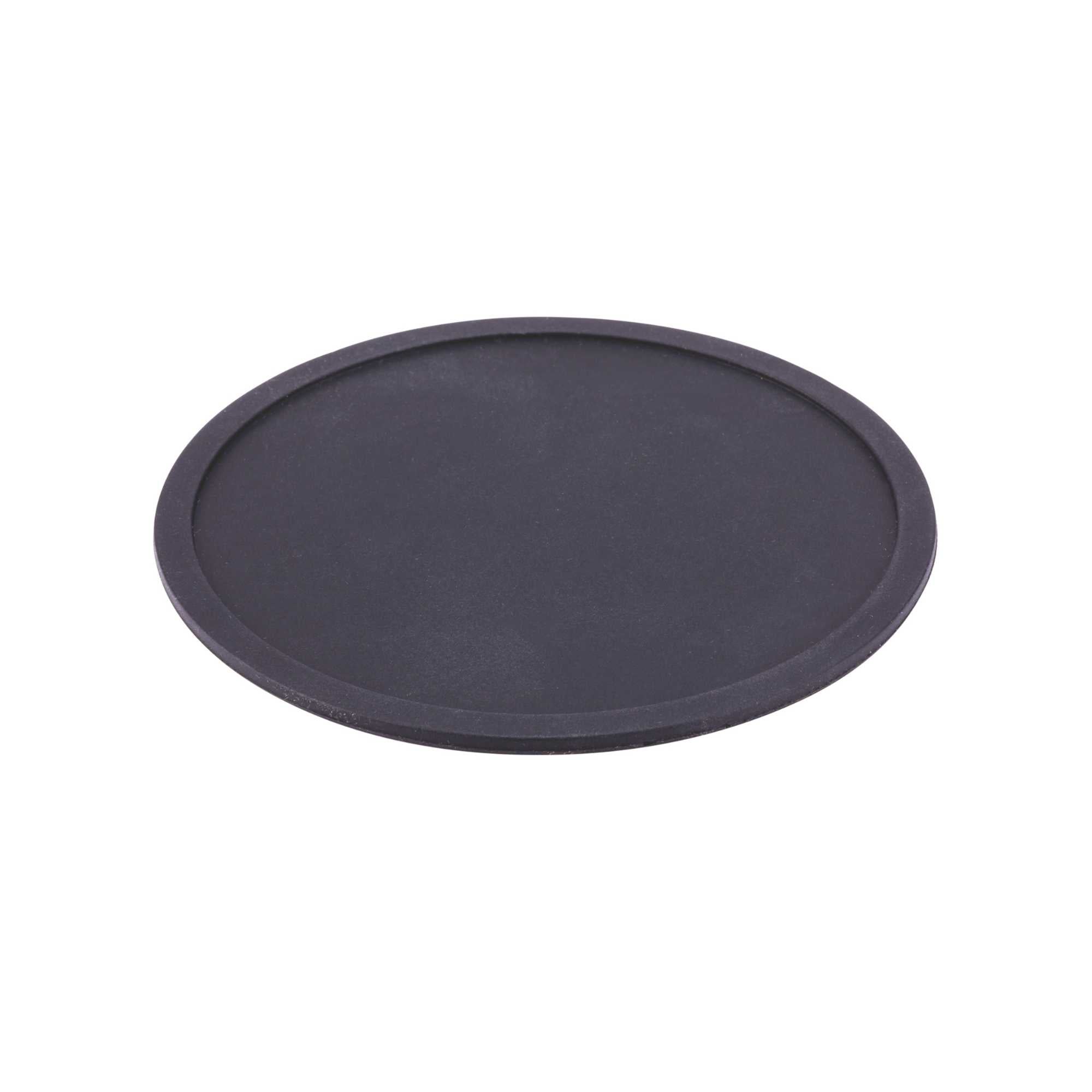 Bar Lux Black Silicone Coaster - Non-Slip - 4" x 4" x 1/4" - 504 count box