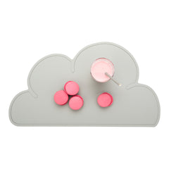 RW Kids Gray Silicone Cloud Placemat - Non-Slip - 18 3/4