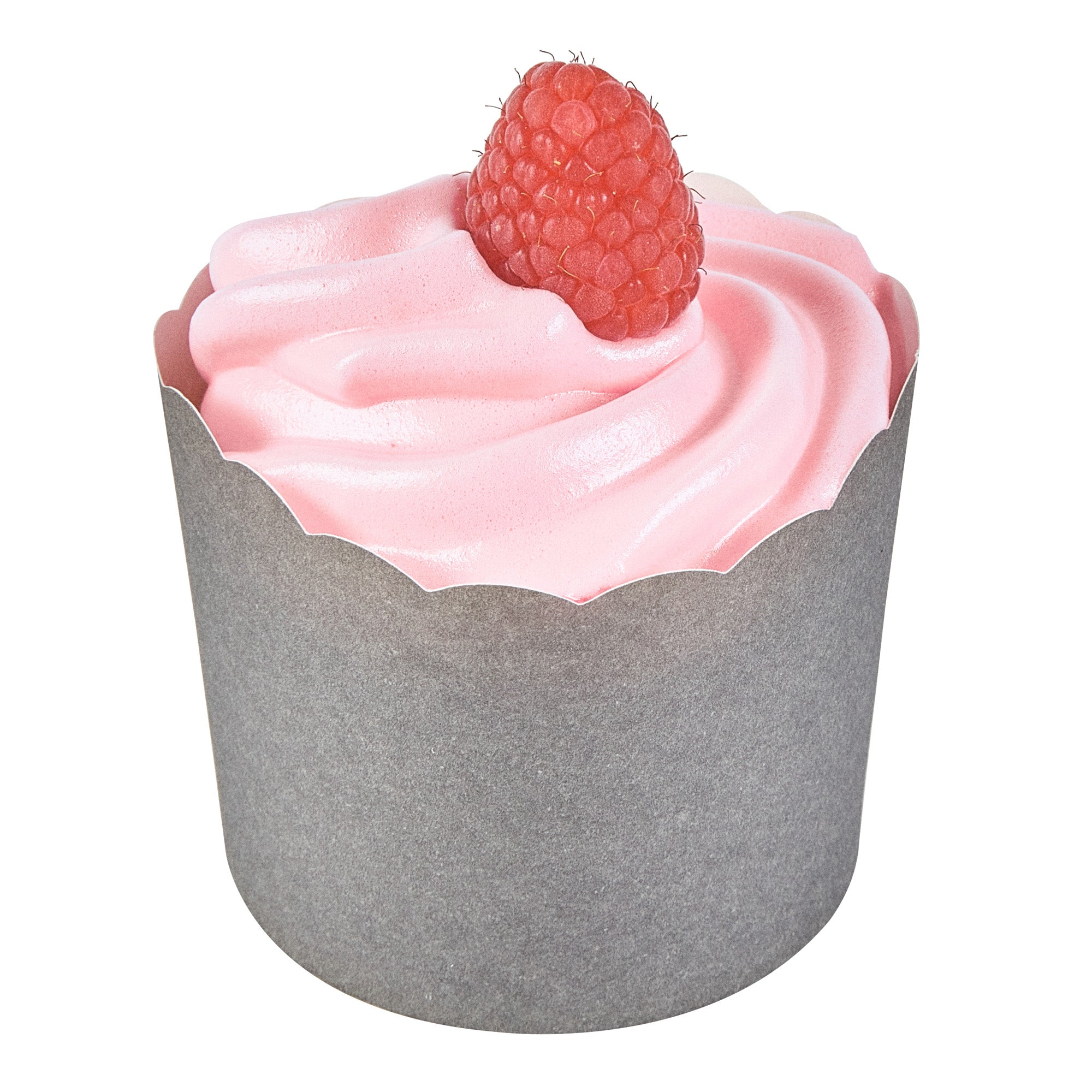 Panificio 6 oz Round Gray Paper Classic Baking Cup - Scalloped - 2 3/4" x 2 3/4" x 2 1/4" - 200 count box