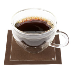 Luxenap Square Brown Cotton Cocktail Napkin - Organic, Disposable - 4 1/2