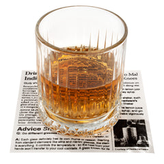 Luxenap Square Newsprint Cotton Cocktail Napkin - Organic, Disposable - 4 1/2