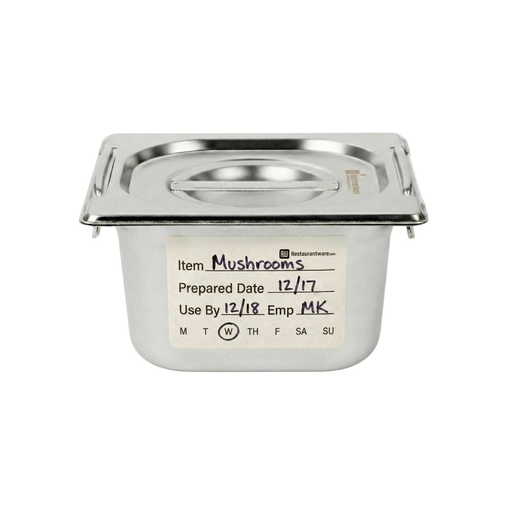 RW Smart White Paper General Food Rotation Label - Dissolvable - 2" x 3" - 500 count roll