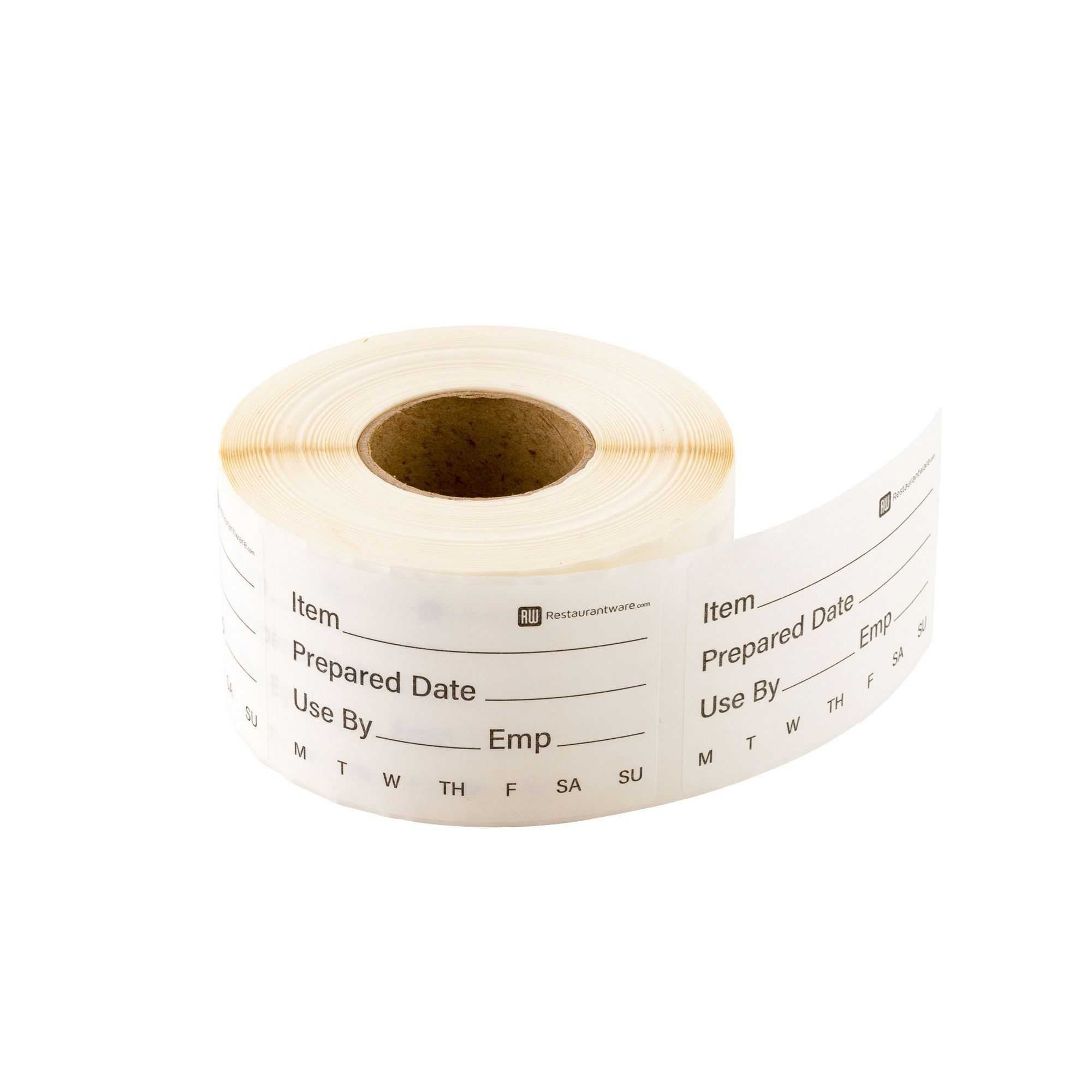 RW Smart White Paper General Food Rotation Label - Dissolvable - 2" x 3" - 25000 count roll