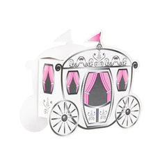 Pastry Tek White Paper Princess Carriage Candy and Gift Box - 2 1/2