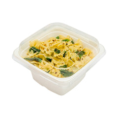 Pulp Tek Square Clear Plastic Dome Lid - Fits 24, 32 and 42 oz Bagasse Tall Bowl - 100 count box
