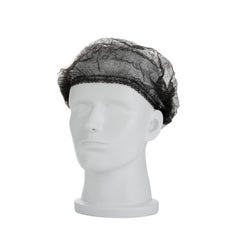 Clean Tek Professional Black Disposable Bouffant Cap Hair Net - 21