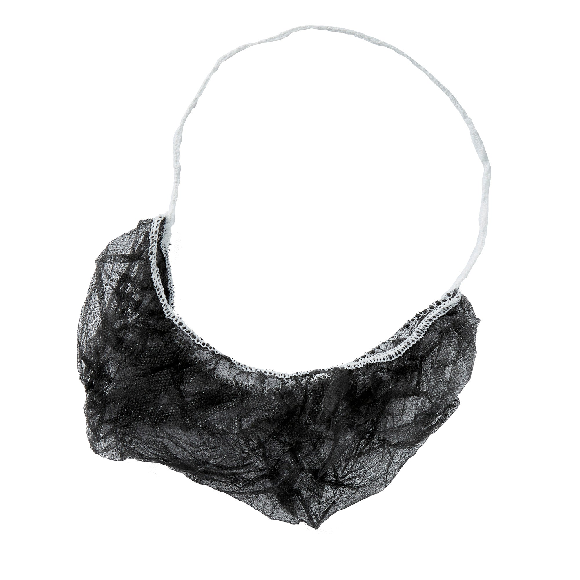 Clean Tek Professional Black Disposable Beard Cover - 19" - 100 count box