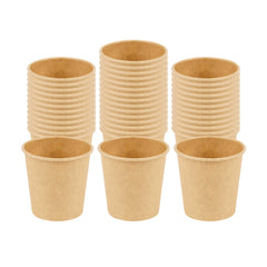 Chef 101 4 oz Natural Unbleached Paper Coffee Cup - Single Wall - 2 1/2