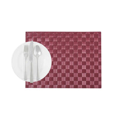 Macroweave Rectangle Red Woven Placemat - 16