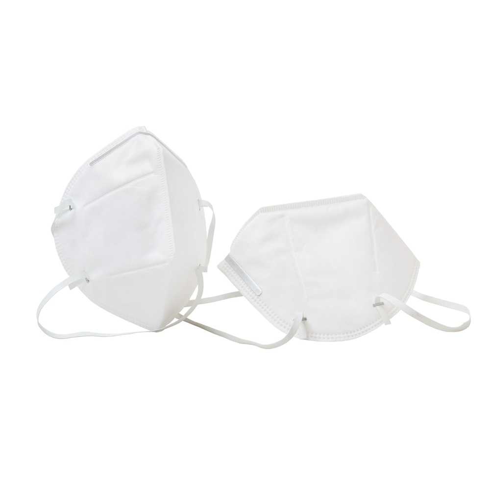 Clean Tek Professional White KN95 Respirator Face Mask - 5-Layer Filtration, Adjustable Nose Clip - 6" x 4 1/4" - 10 count box
