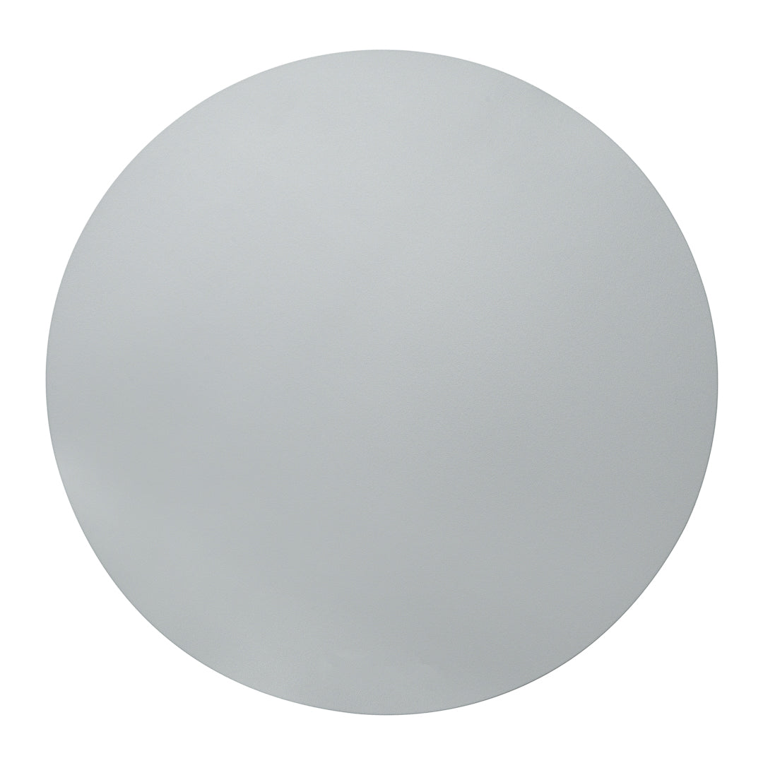 Chef 101 Round Gray Vinyl Placemat - Embossed - 15" x 15" - 6 count box