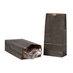 Bag Tek Black Paper Bag - 2 lb - 4 1/4