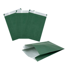 Bag Tek Forest Green Paper French Fry / Snack Bag - 4 1/4