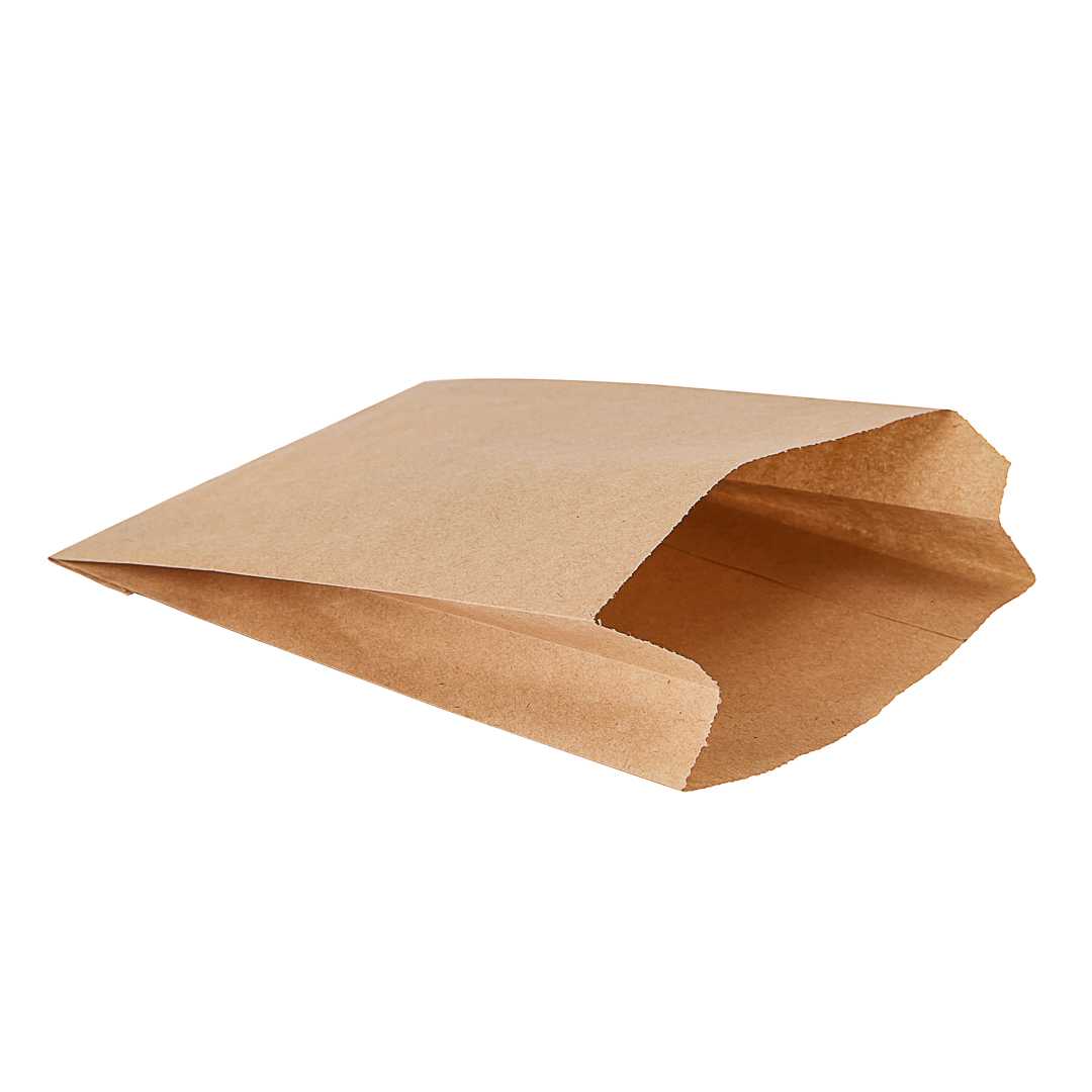 Bag Tek Kraft Paper French Fry / Snack Bag - 5" x 3" x 8 3/4" - 4000 count box
