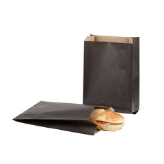 Bag Tek Black Paper French Fry / Snack Bag - 7