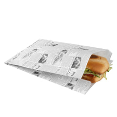 Bag Tek Newsprint Paper French Fry / Snack Bag - 7