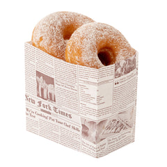 Bag Tek Sepia Newsprint Paper Small Snack Bag -  4