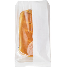 Bag Tek White Paper Large Bread Bag - Side Window - 6