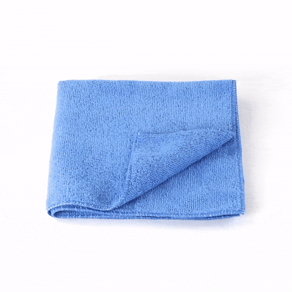 Clean Tek Professional Blue Microfiber Cleaning Cloth - 16" x 16" - 100 count box