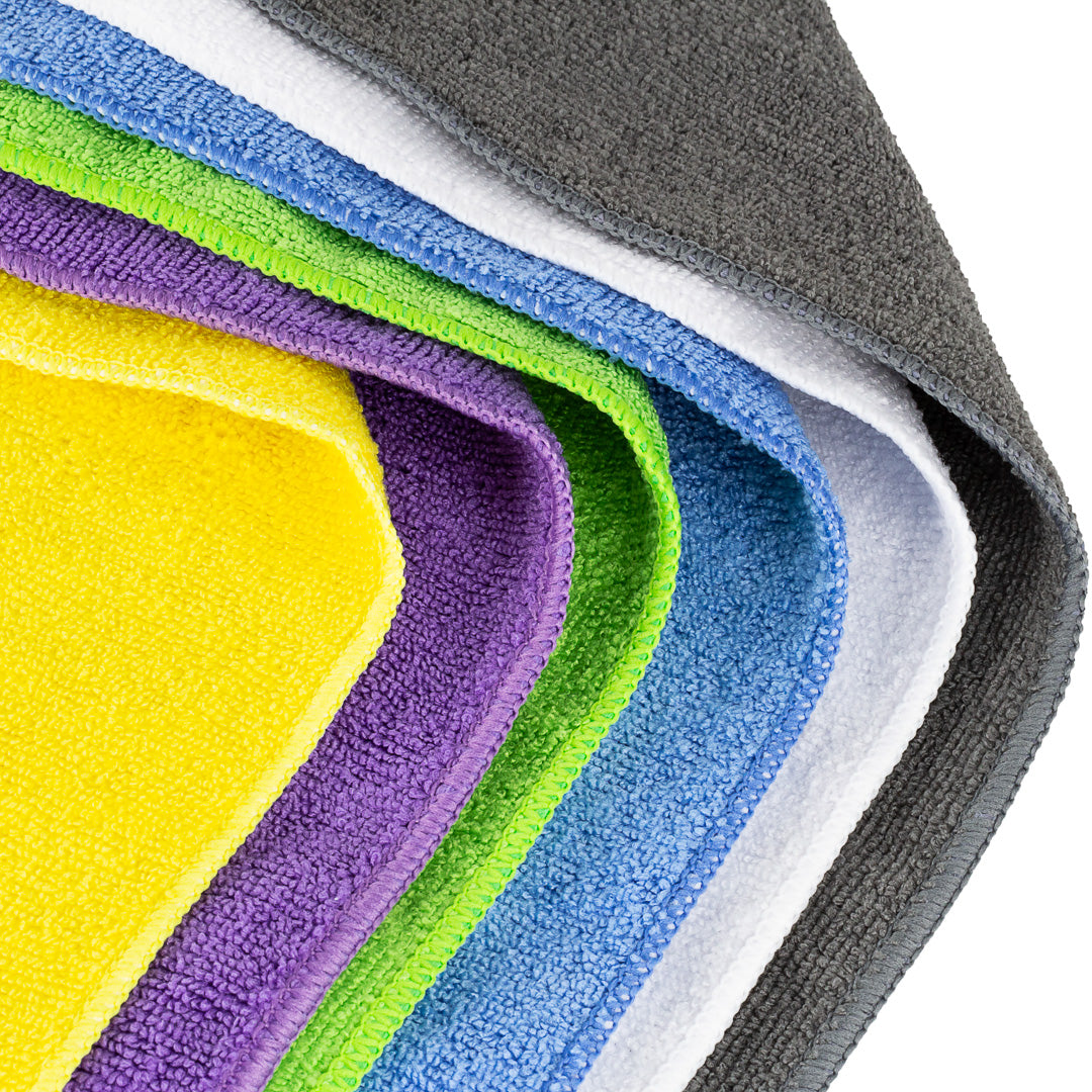 Clean Tek Professional Microfiber Cleaning Cloth - 6 Colors - 16