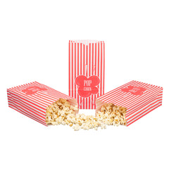 Bag Tek 2 oz Red Paper Popcorn Bag - 5 1/4