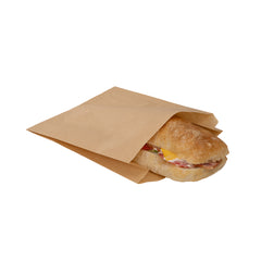 Bag Tek Kraft Paper Sandwich / Snack Bag - Silicone-Coated - 7