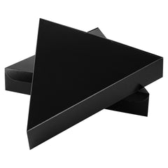 Eco Pie Black Paper Pizza Slice Box - Clamshell - 9 1/4