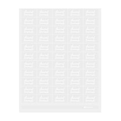 Label Tek Plastic Charcoal Lemonade - Clear with White Font, Water-Resistant - 2