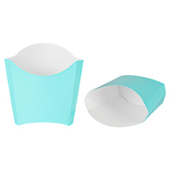 Bio Tek 3 oz Turquoise Paper Fry Cup / Snack Container - 4 1/2