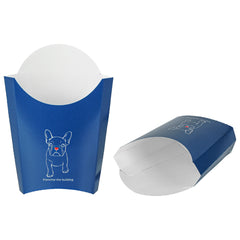 Bio Tek 4 oz Frenchie Paper Fry Cup / Snack Container - 4 3/4