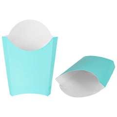 Bio Tek 4 oz Turquoise Paper Fry Cup / Snack Container - 4 3/4