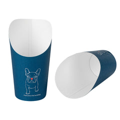 Bio Tek 16 oz Round Frenchie Paper Incline Cup - 3 1/2
