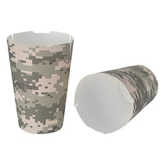 Bio Tek 16 oz Camouflage Paper To Go Fry Cup - 3 1/4