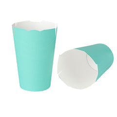 Bio Tek 16 oz Turquoise Paper To Go Fry Cup - 3 1/4