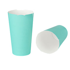 Bio Tek 20 oz Turquoise Paper To Go Fry Cup - 3 1/4