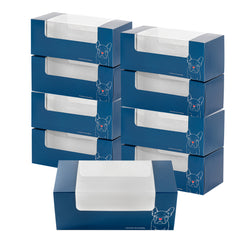 Pastry Tek Frenchie Paper Pastry / Cake Box - with Window - 9 3/4