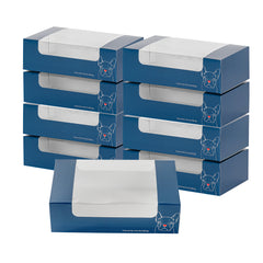Pastry Tek Frenchie Paper Pastry / Cake Box - with Window - 7 3/4
