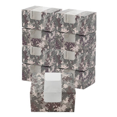 Pastry Tek Camouflage Paper Pastry / Cake Box - with Window - 7